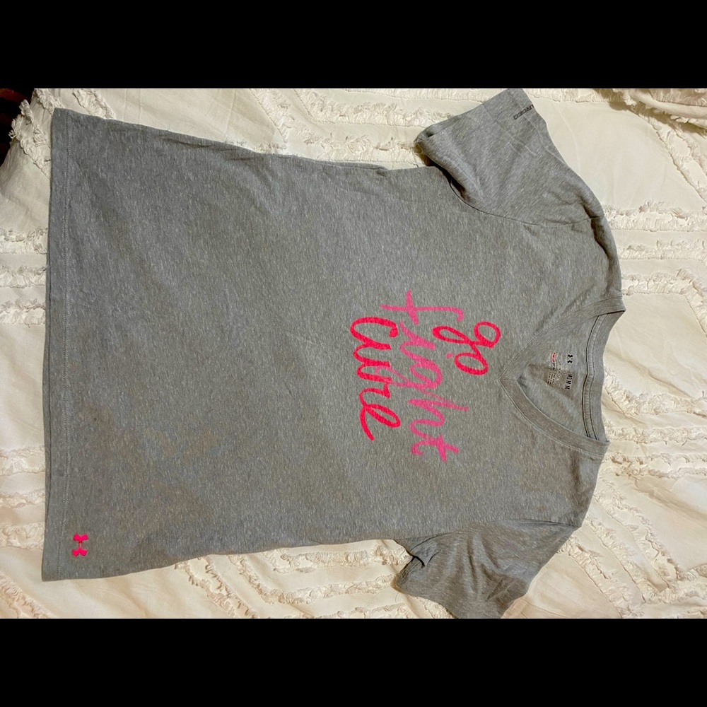 Under armor- go fight cure t shirt - size M